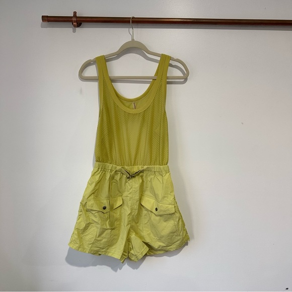 NEW Free People Movement Pacific Coast Hike Onesie Romper Green - Picture 4 of 6